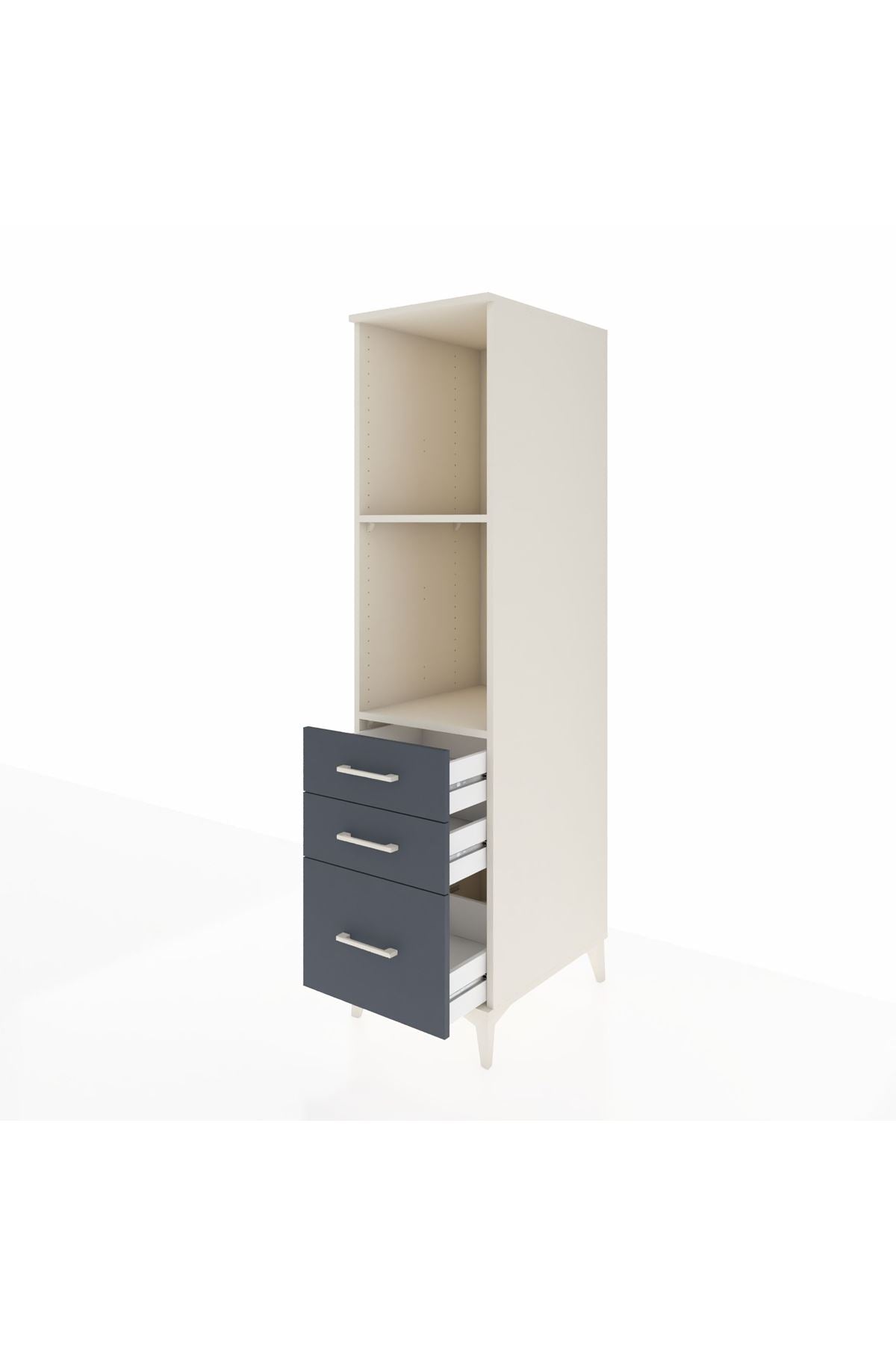 Kronos Dolap 2 Raflı 3 Çekmeceli 44x59x182 - S88M042V2C