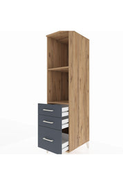 Kronos Dolap 2 Raflı 3 Çekmeceli 44x59x182 - S88M042V8C