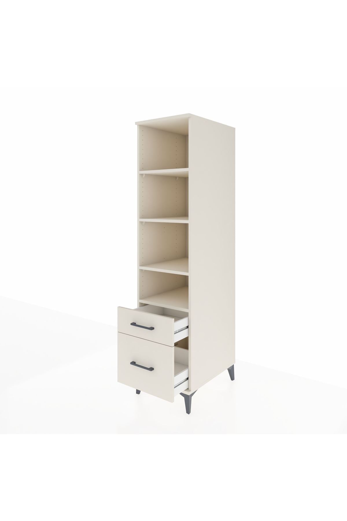 Kronos Dolap 4 Raflı 2 Çekmeceli 44x59x182 - S88M043V1C