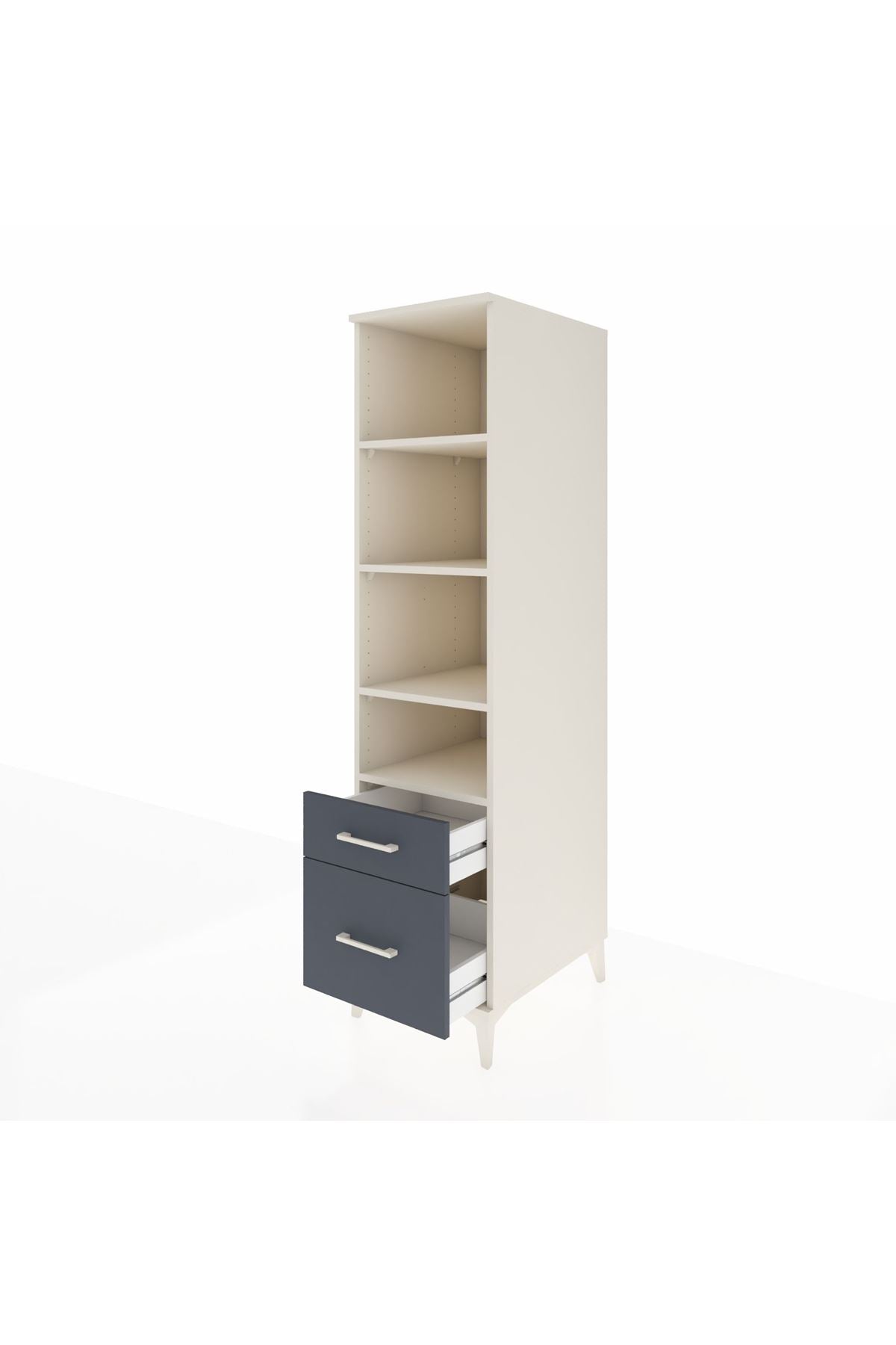 Kronos Dolap 4 Raflı 2 Çekmeceli 44x59x182 - S88M043V2C