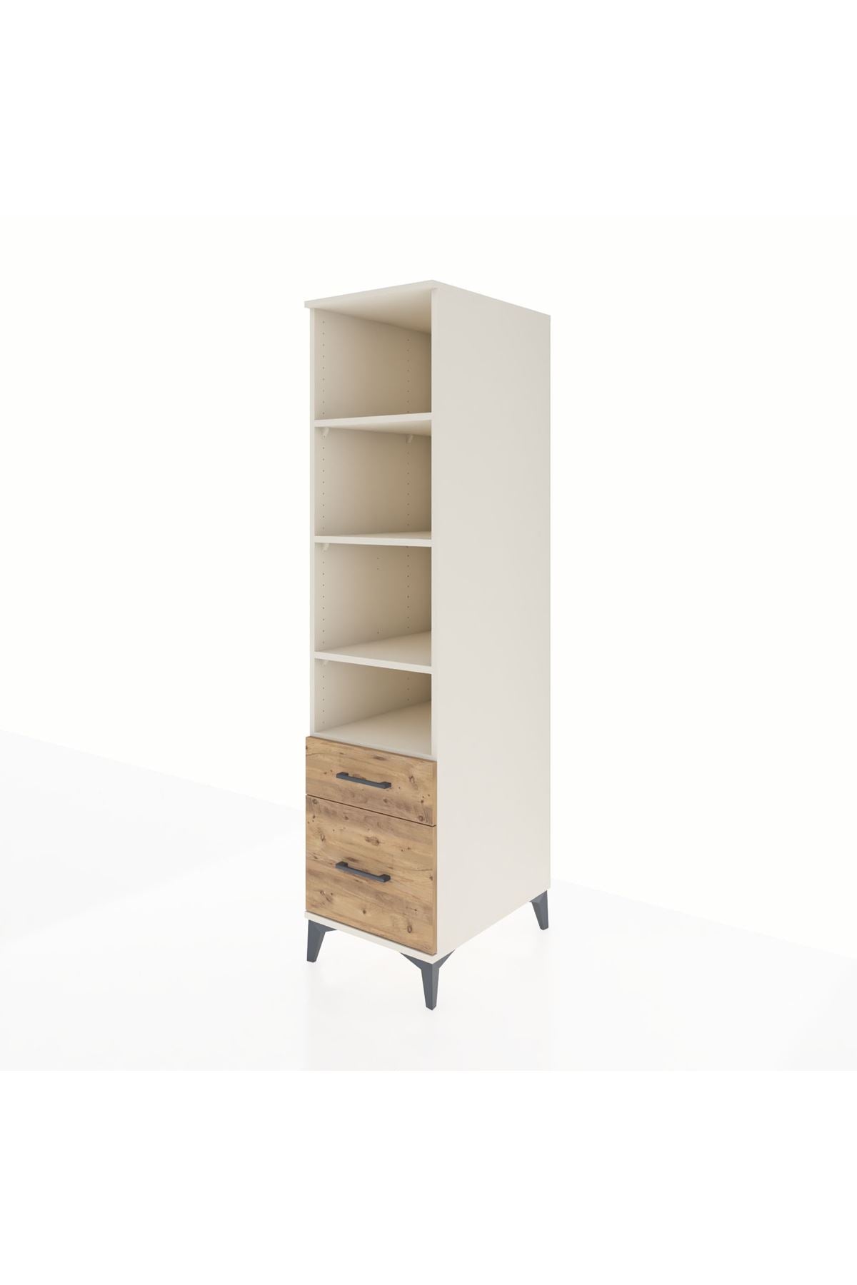 Kronos Dolap 4 Raflı 2 Çekmeceli 44x59x182 - S88M043V3C