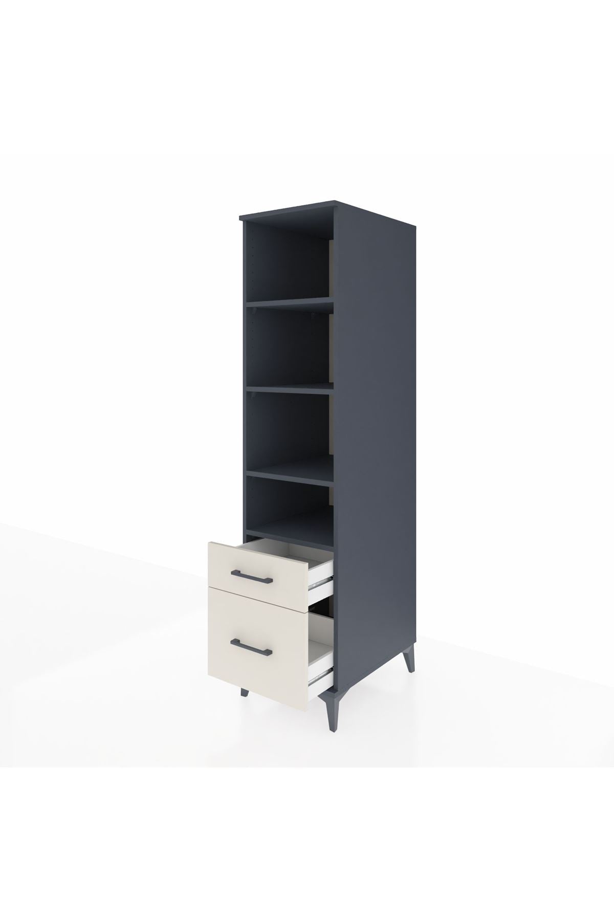 Kronos Dolap 4 Raflı 2 Çekmeceli 44x59x182 - S88M043V4C