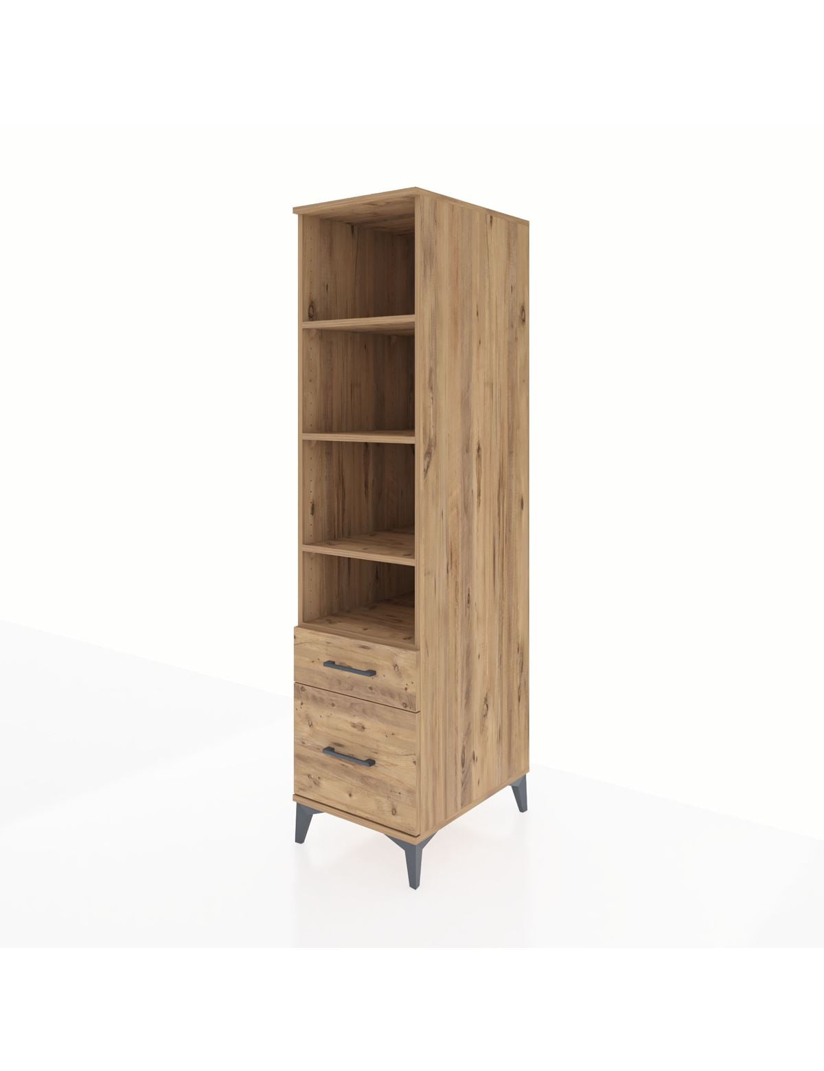 Kronos Dolap 4 Raflı 2 Çekmeceli 44x59x182 - S88M043V9C
