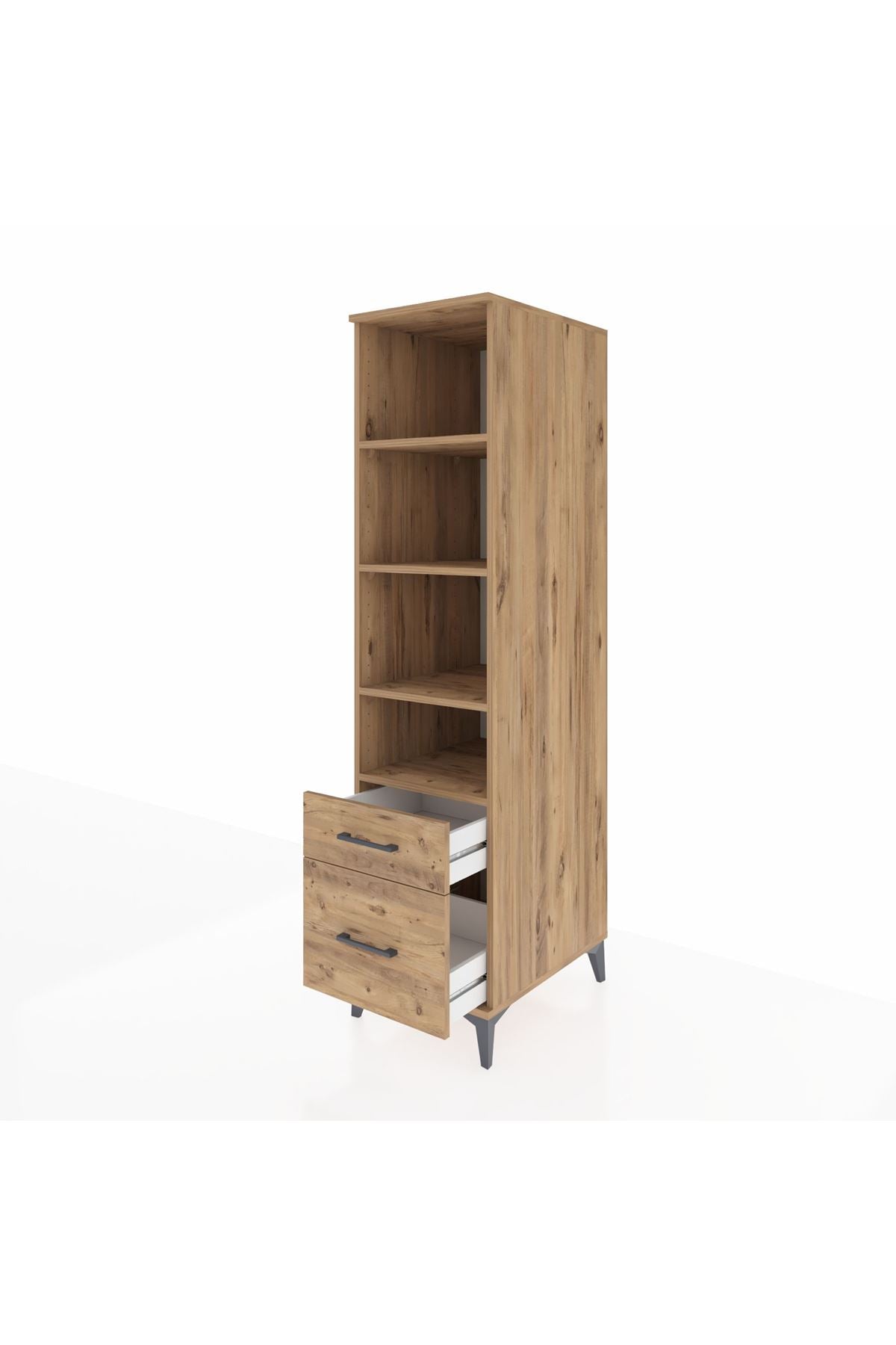 Kronos Dolap 4 Raflı 2 Çekmeceli 44x59x182 - S88M043V9C