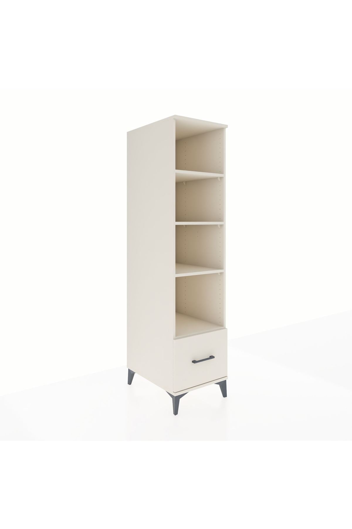 Kronos Dolap 4 Raflı Tek Çekmeceli 44x59x182 - S88M044V1C