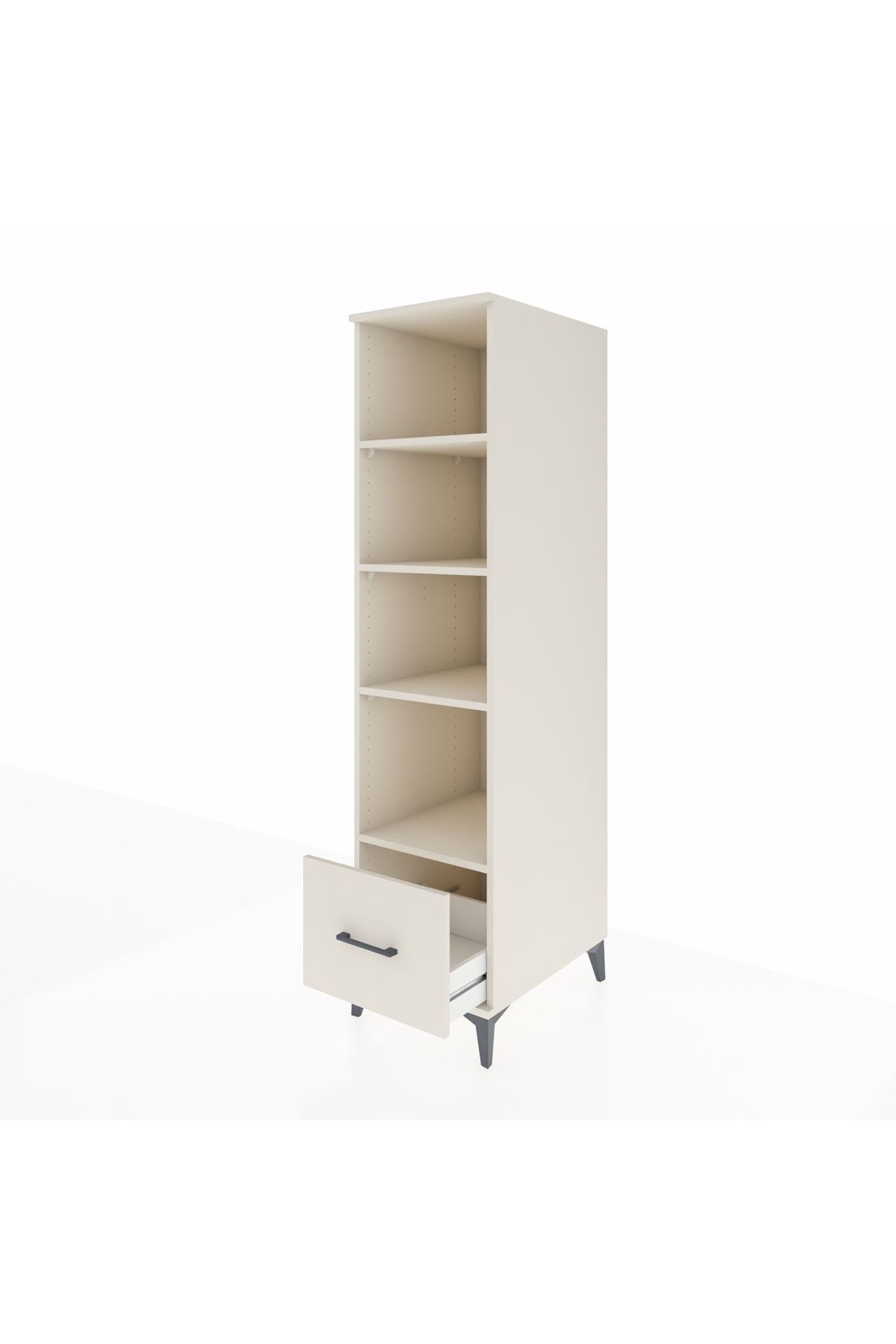 Kronos Dolap 4 Raflı Tek Çekmeceli 44x59x182 - S88M044V1C