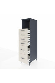 Kronos Dolap Tek Raflı 6 Çekmeceli 44x59x182 - S88M045V4C