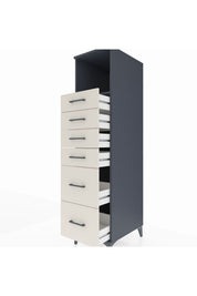 Kronos Dolap Tek Raflı 6 Çekmeceli 44x59x182 - S88M045V4C