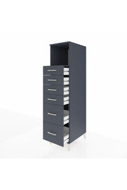 Kronos Dolap Tek Raflı 6 Çekmeceli 44x59x182 - S88M045V5C