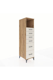 Kronos Dolap Tek Raflı 6 Çekmeceli 44x59x182 - S88M045V7C