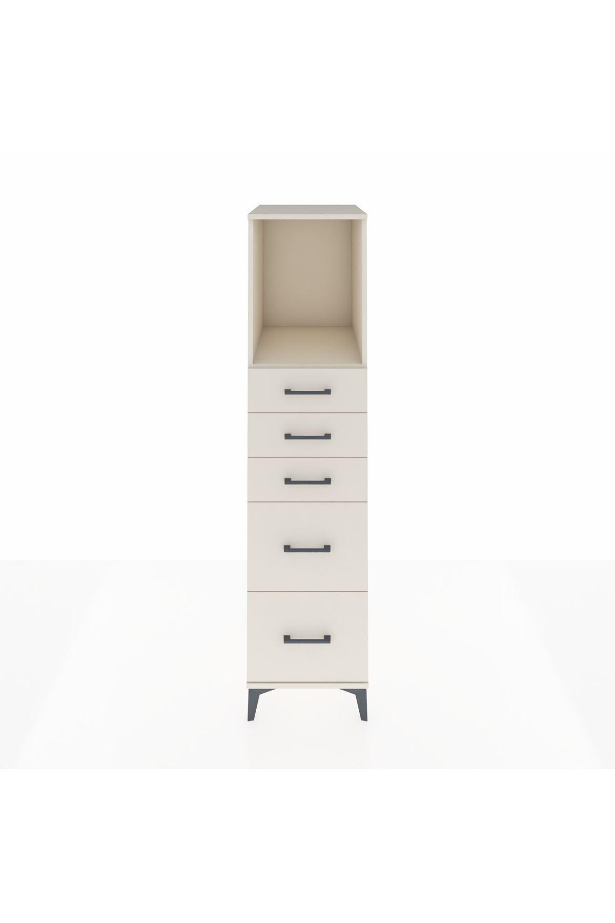 Kronos Dolap Tek Raflı 5 Çekmeceli 44x59x182 - S88M046V1C