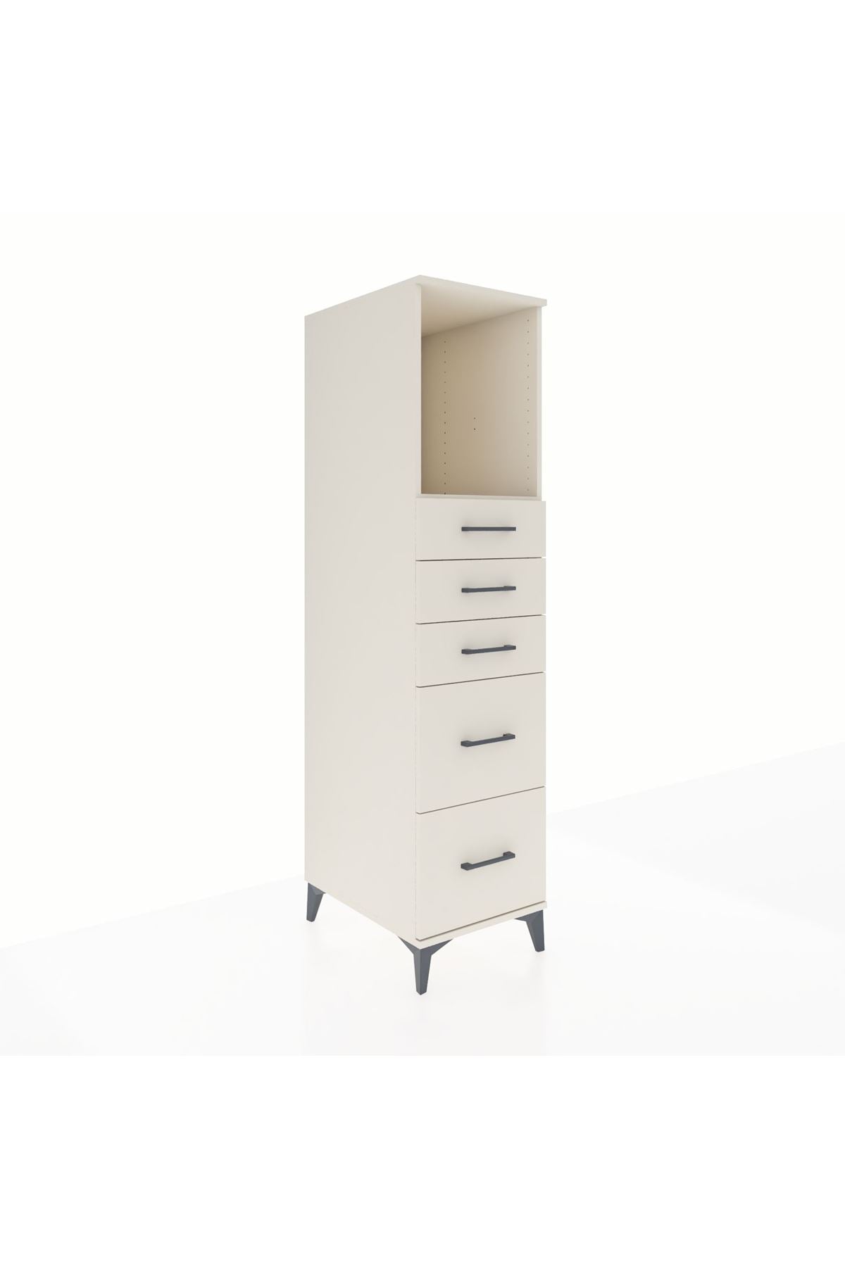 Kronos Dolap Tek Raflı 5 Çekmeceli 44x59x182 - S88M046V1C