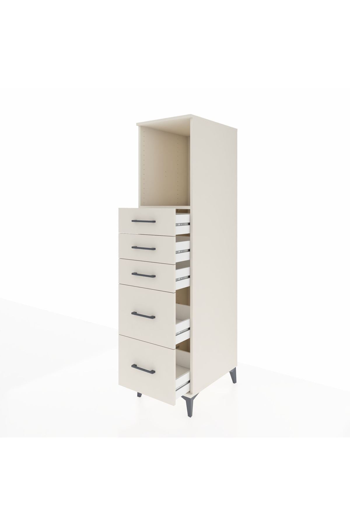 Kronos Dolap Tek Raflı 5 Çekmeceli 44x59x182 - S88M046V1C