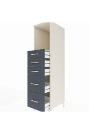 Kronos Dolap Tek Raflı 5 Çekmeceli 44x59x182 - S88M046V2C