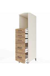 Kronos Dolap Tek Raflı 5 Çekmeceli 44x59x182 - S88M046V3C