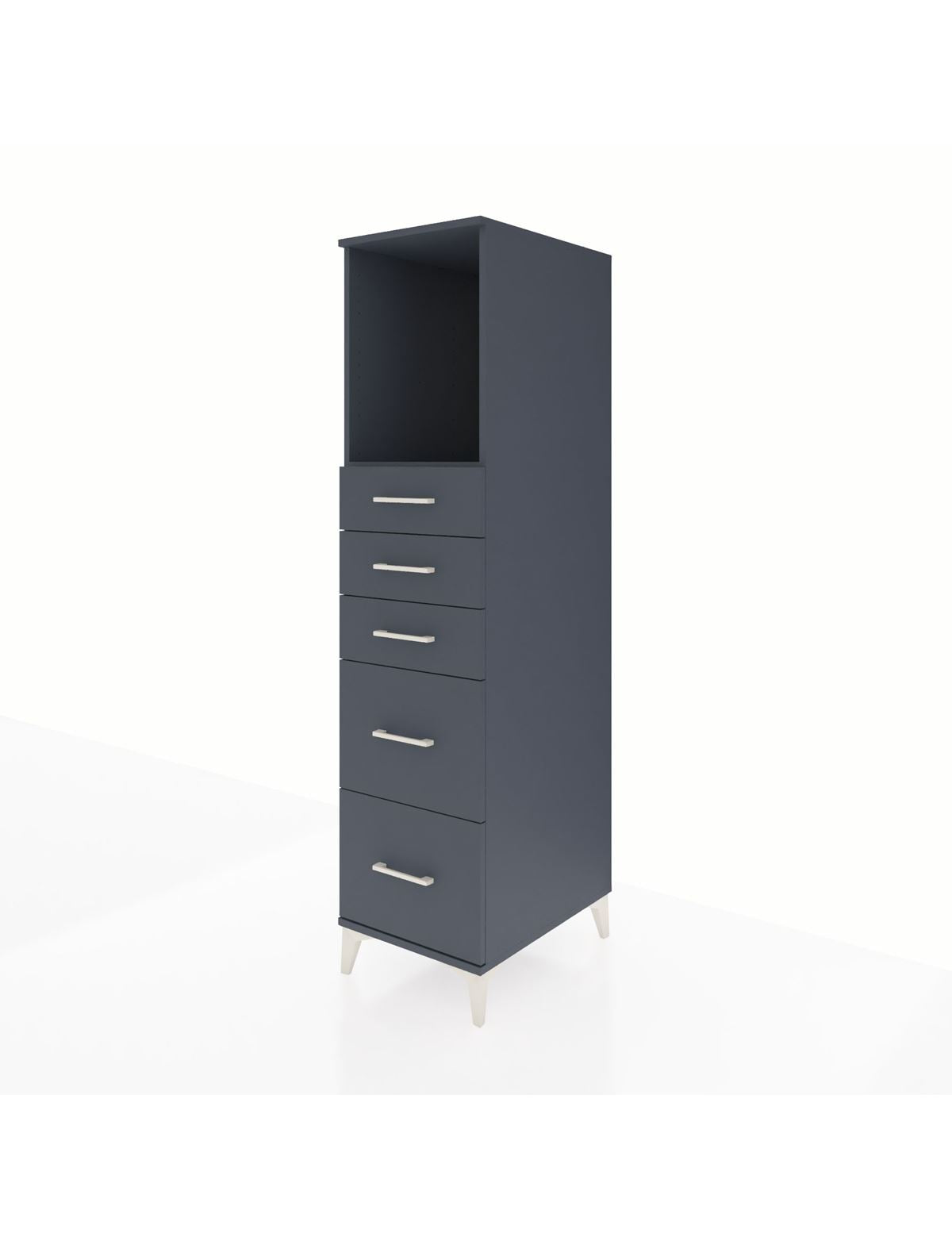 Kronos Dolap Tek Raflı 5 Çekmeceli 44x59x182 - S88M046V5C