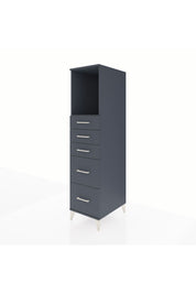 Kronos Dolap Tek Raflı 5 Çekmeceli 44x59x182 - S88M046V5C