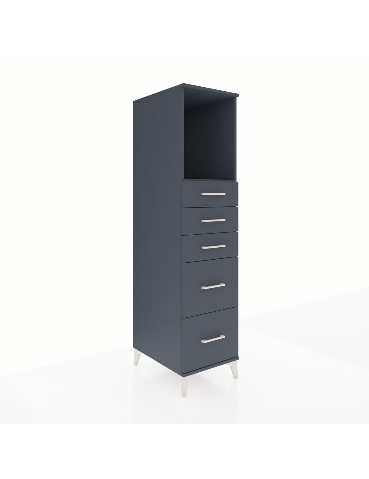 Kronos Dolap Tek Raflı 5 Çekmeceli 44x59x182 - S88M046V5C