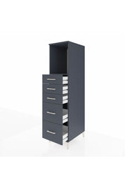 Kronos Dolap Tek Raflı 5 Çekmeceli 44x59x182 - S88M046V5C