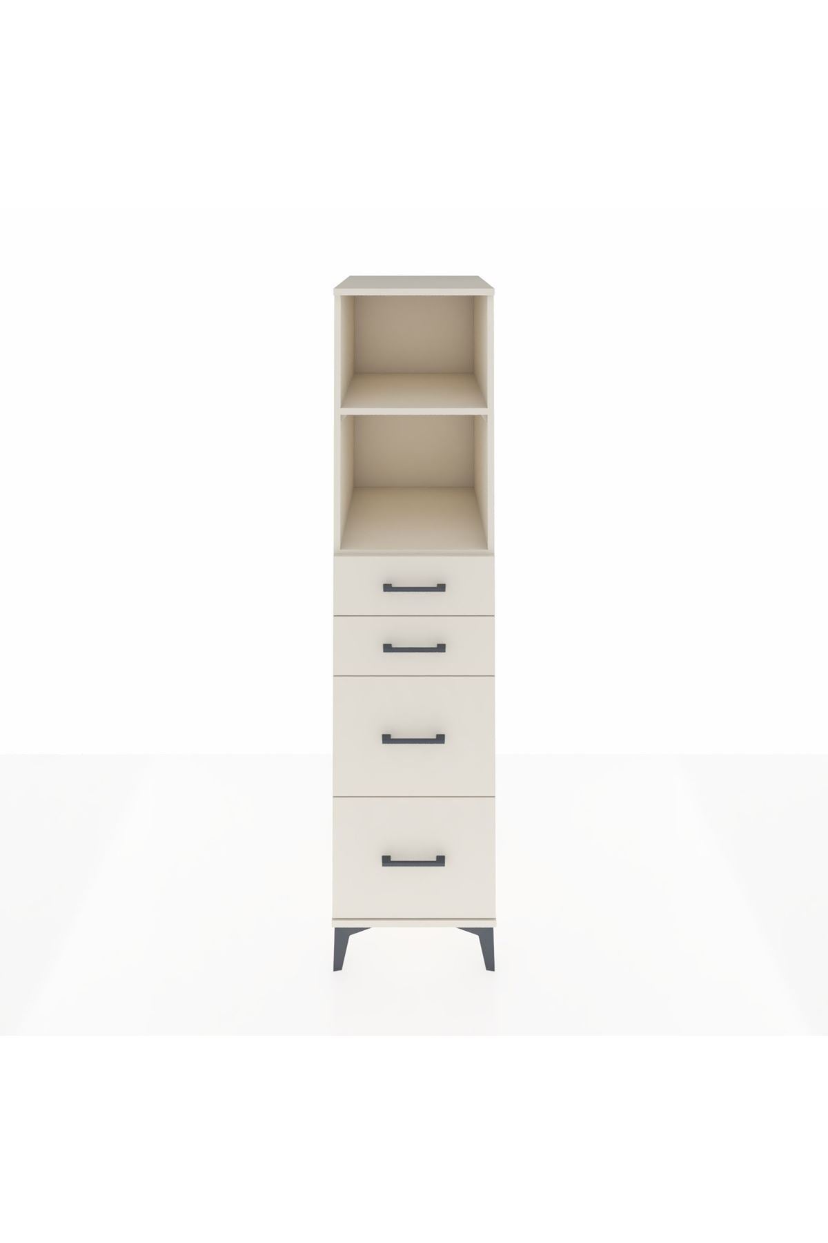 Kronos Dolap 2 Raflı 4 Çekmeceli 44x59x182 - S88M047V1C