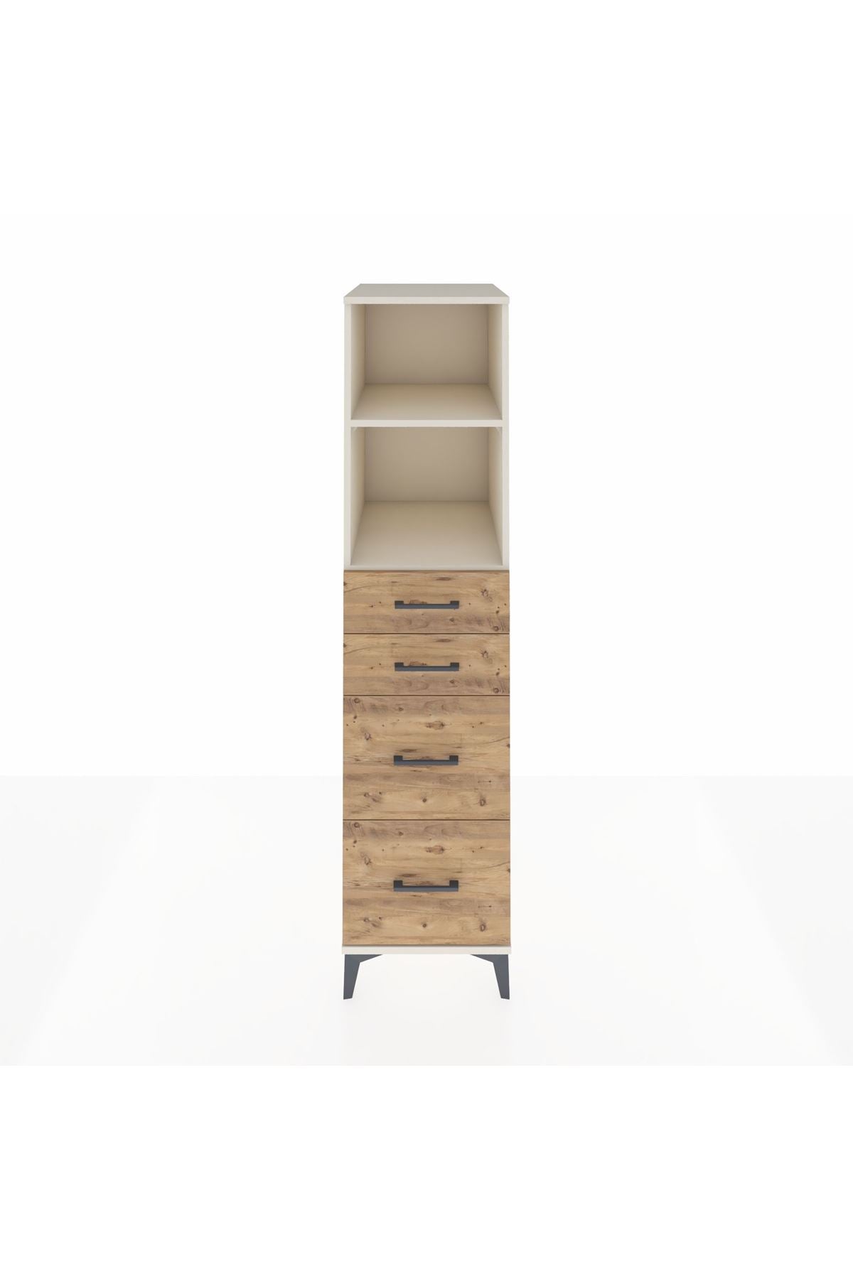 Kronos Dolap 2 Raflı 4 Çekmeceli 44x59x182 - S88M047V3C