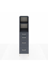 Kronos Dolap 2 Raflı 4 Çekmeceli 44x59x182
