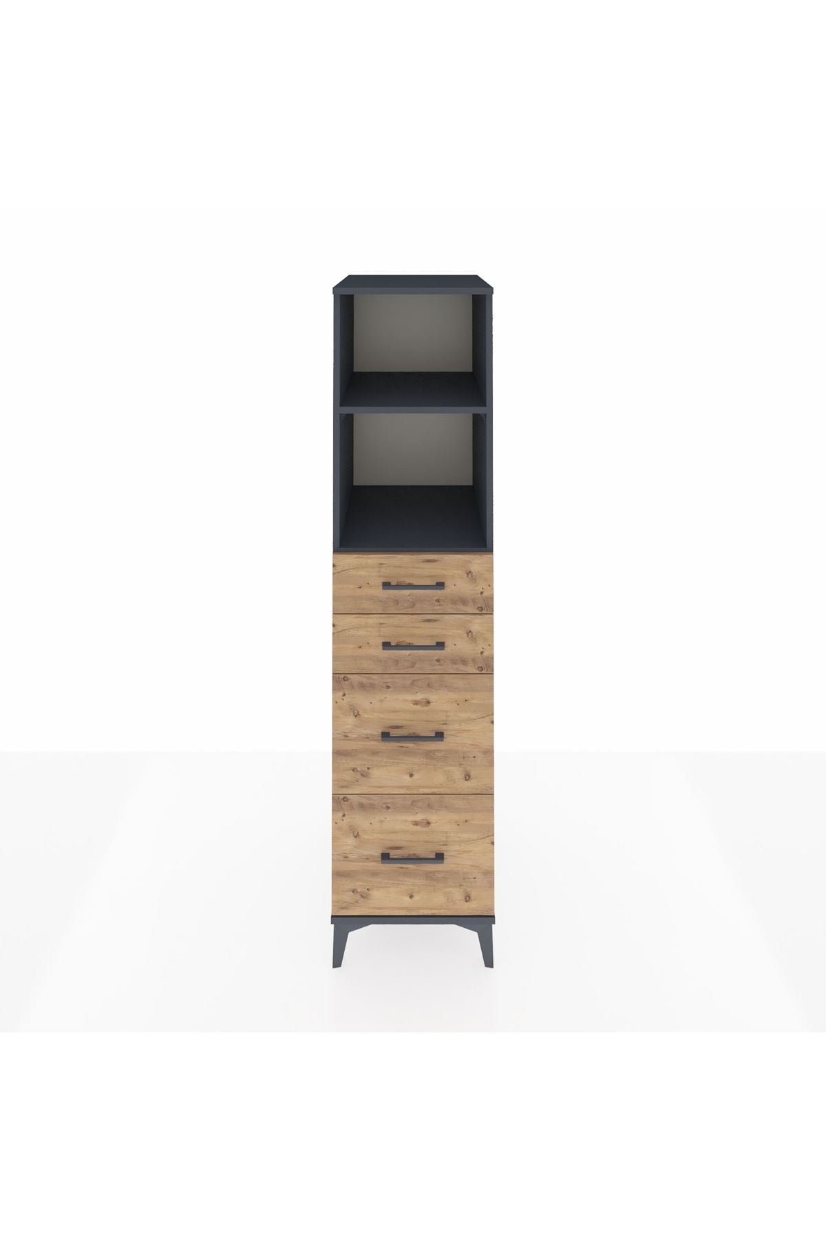 Kronos Dolap 2 Raflı 4 Çekmeceli 44x59x182 - S88M047V6C