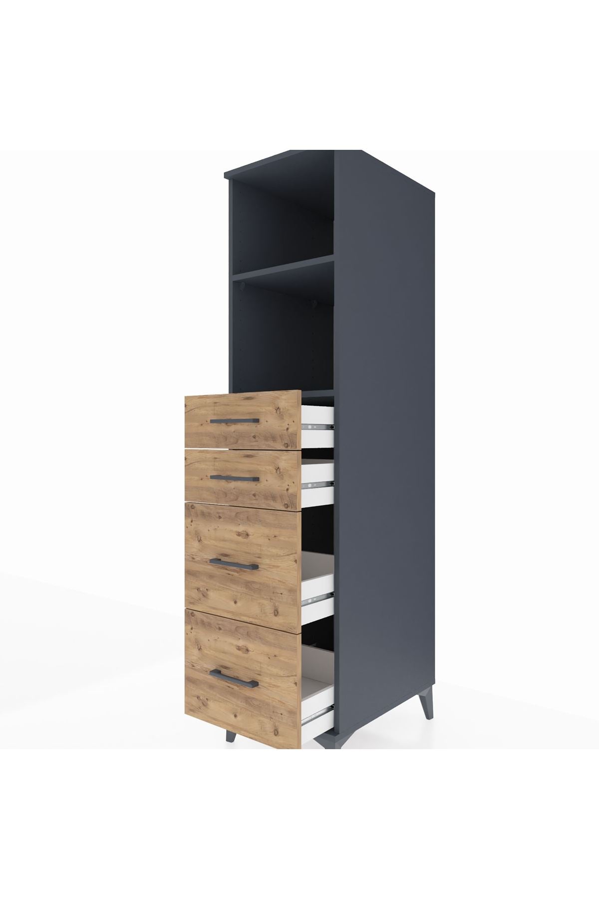 Kronos Dolap 2 Raflı 4 Çekmeceli 44x59x182 - S88M047V6C