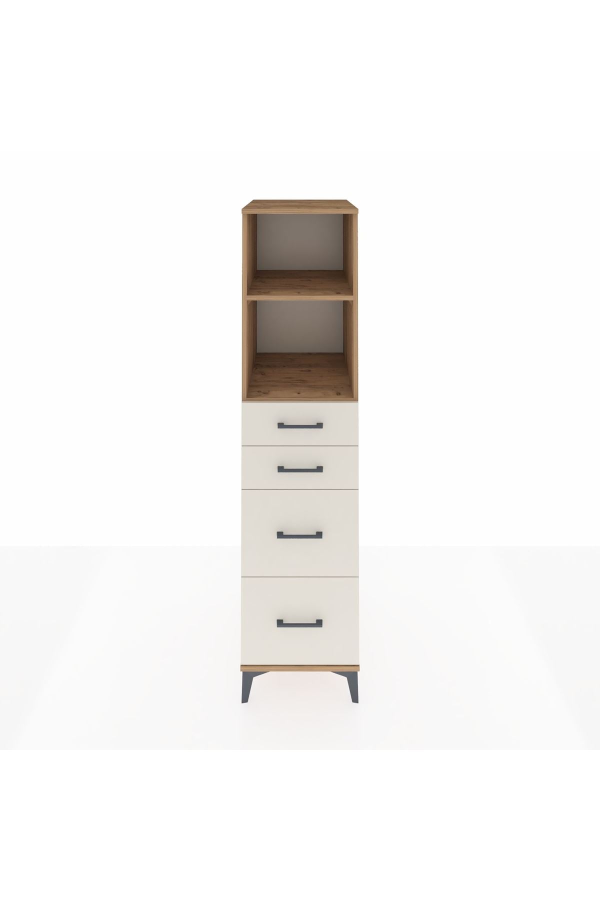Kronos Dolap 2 Raflı 4 Çekmeceli 44x59x182 - S88M047V7C