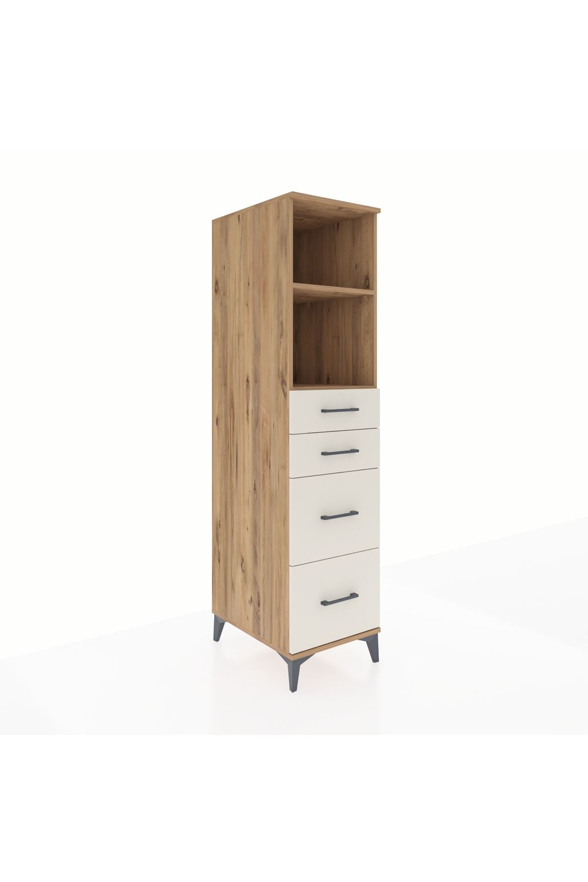 Kronos Dolap 2 Raflı 4 Çekmeceli 44x59x182 - S88M047V7C