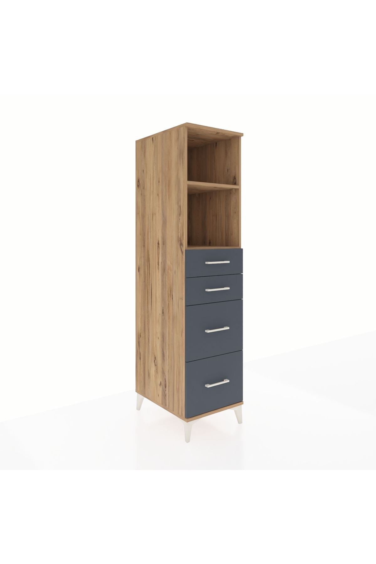 Kronos Dolap 2 Raflı 4 Çekmeceli 44x59x182 - S88M047V8C