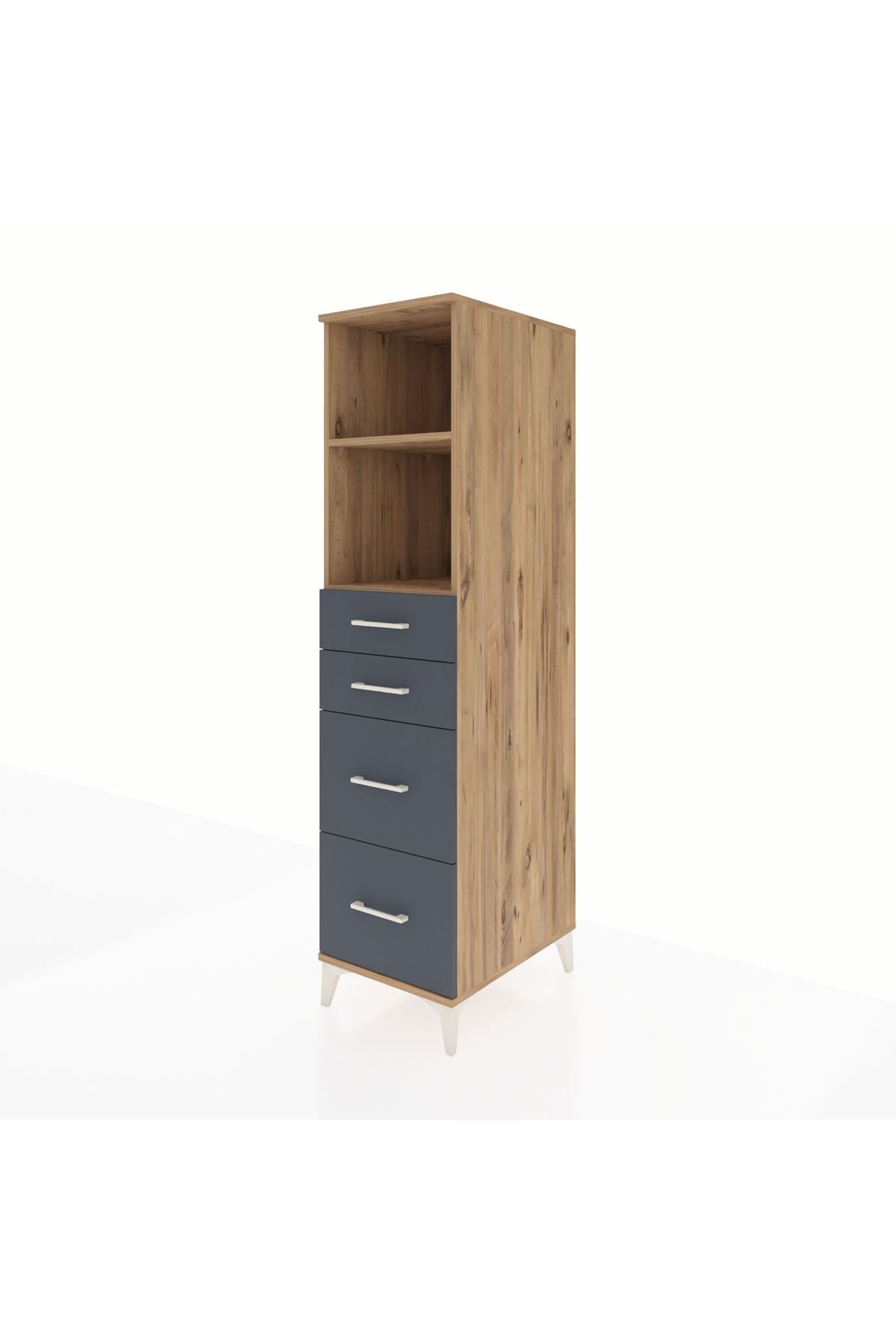 Kronos Dolap 2 Raflı 4 Çekmeceli 44x59x182 - S88M047V8C