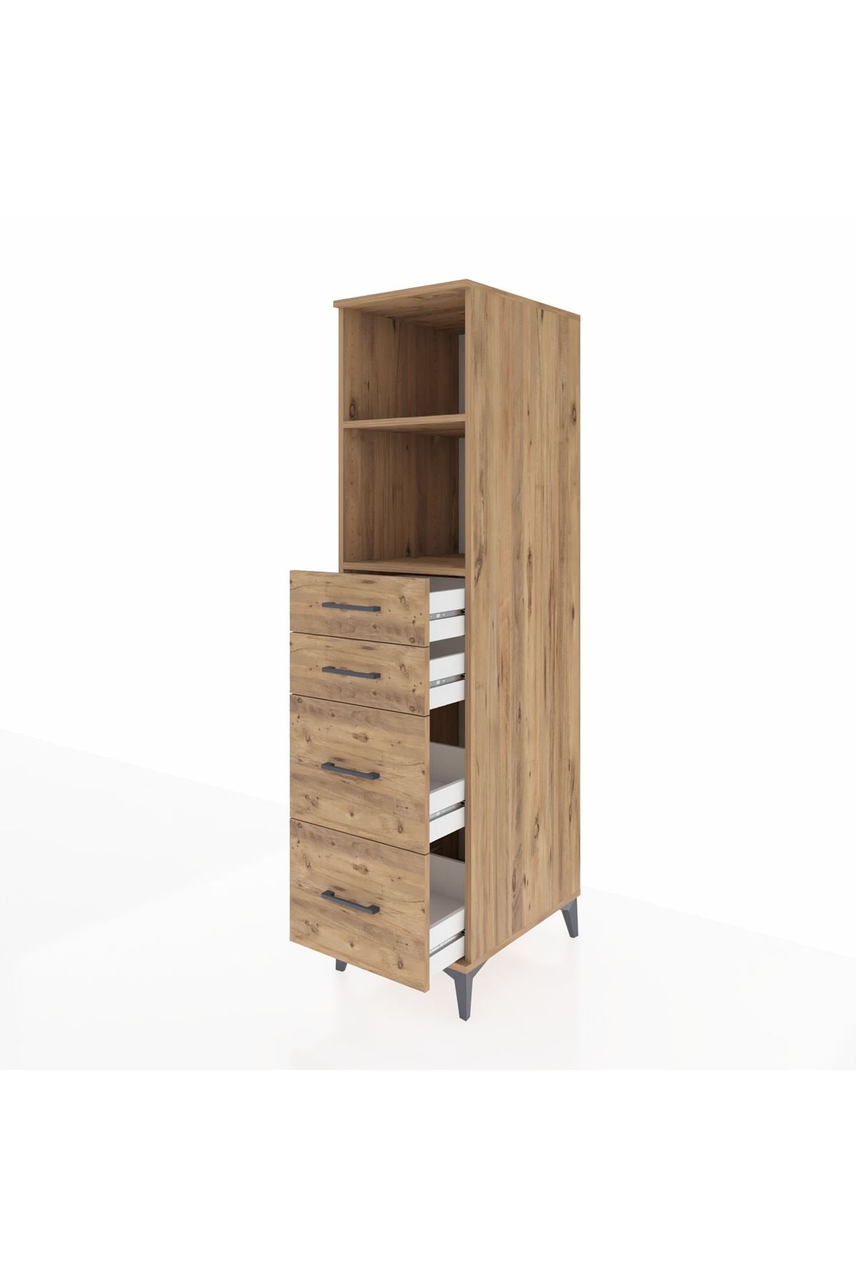 Kronos Dolap 2 Raflı 4 Çekmeceli 44x59x182 - S88M047V9C