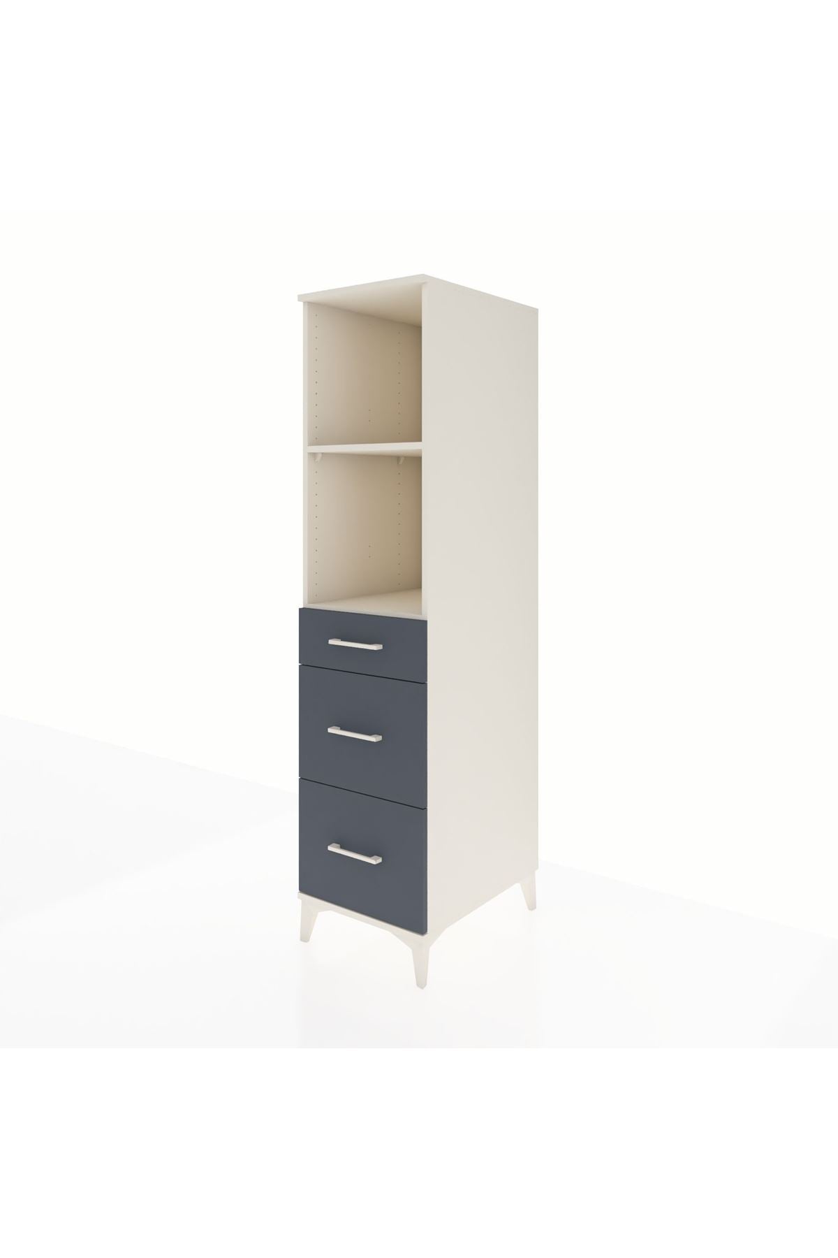 Kronos Dolap 2 Raflı 3 Çekmeceli 44x59x182 - S88M048V2C