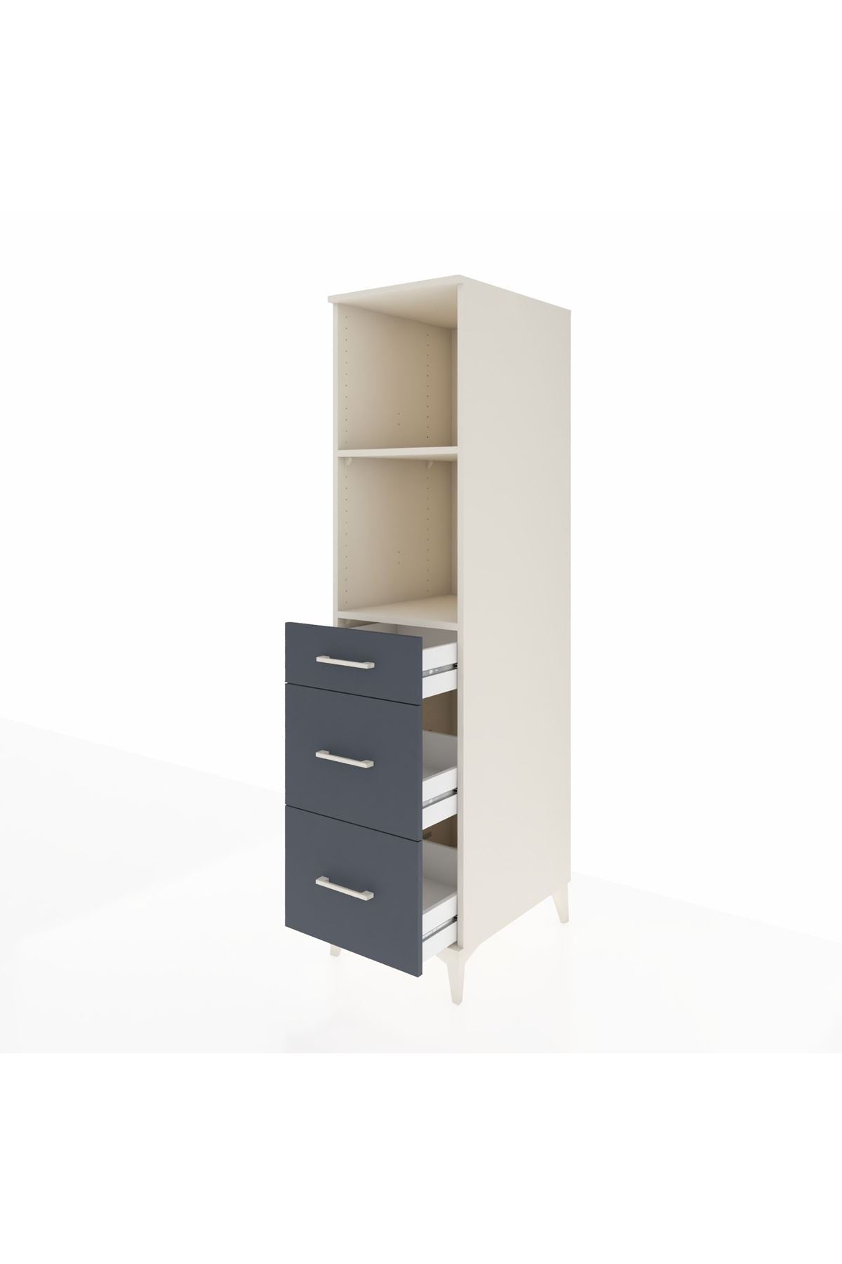 Kronos Dolap 2 Raflı 3 Çekmeceli 44x59x182 - S88M048V2C