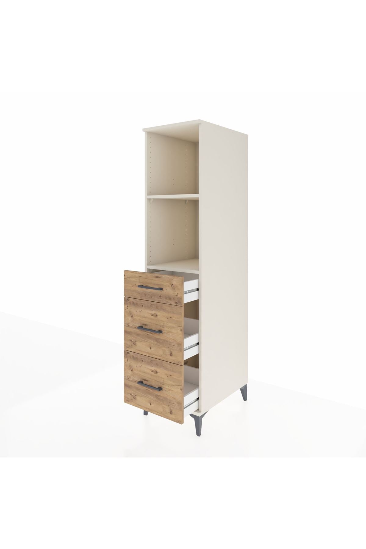 Kronos Dolap 2 Raflı 3 Çekmeceli 44x59x182 - S88M048V3C