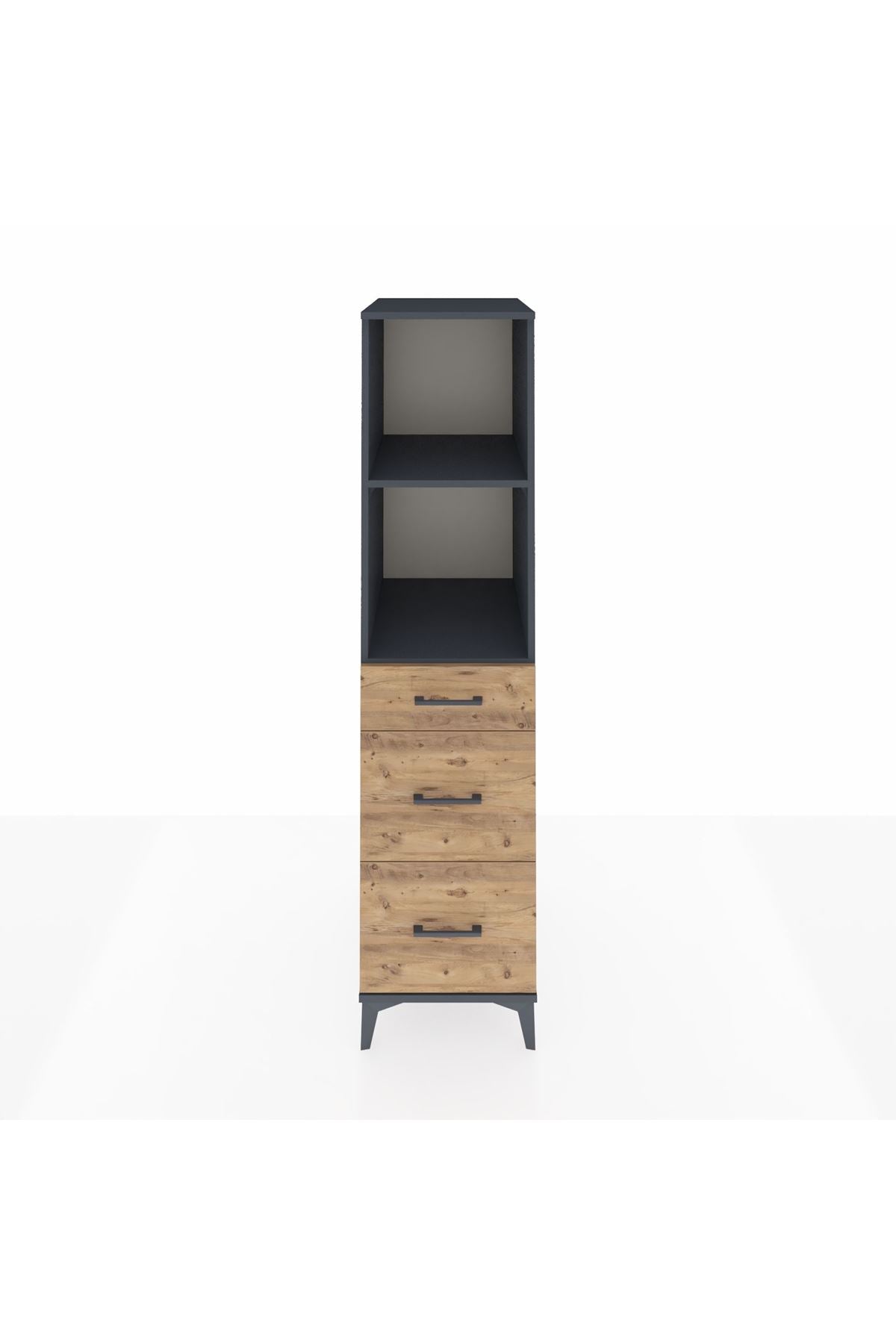 Kronos Dolap 2 Raflı 3 Çekmeceli 44x59x182 - S88M048V6C