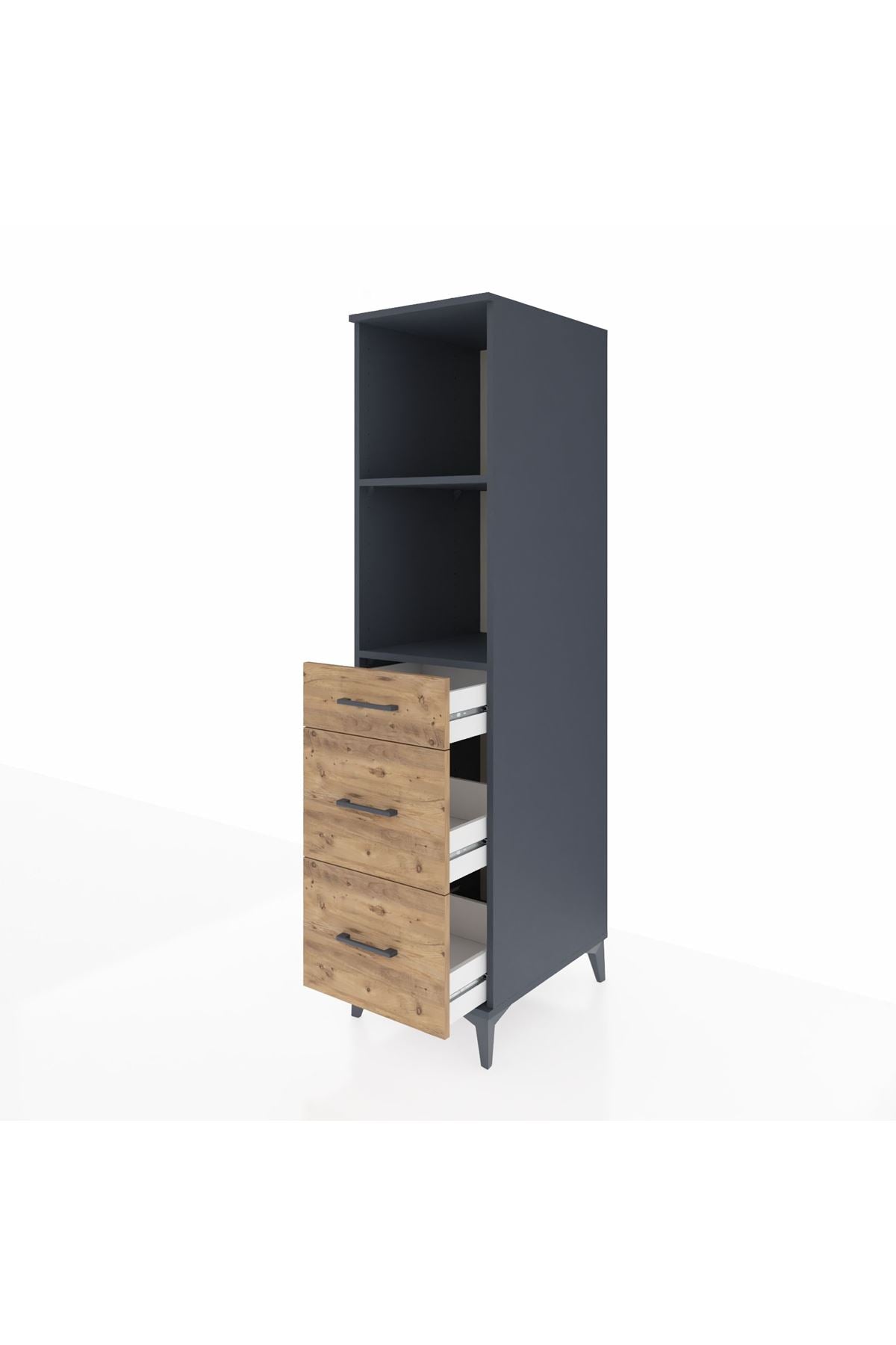 Kronos Dolap 2 Raflı 3 Çekmeceli 44x59x182 - S88M048V6C
