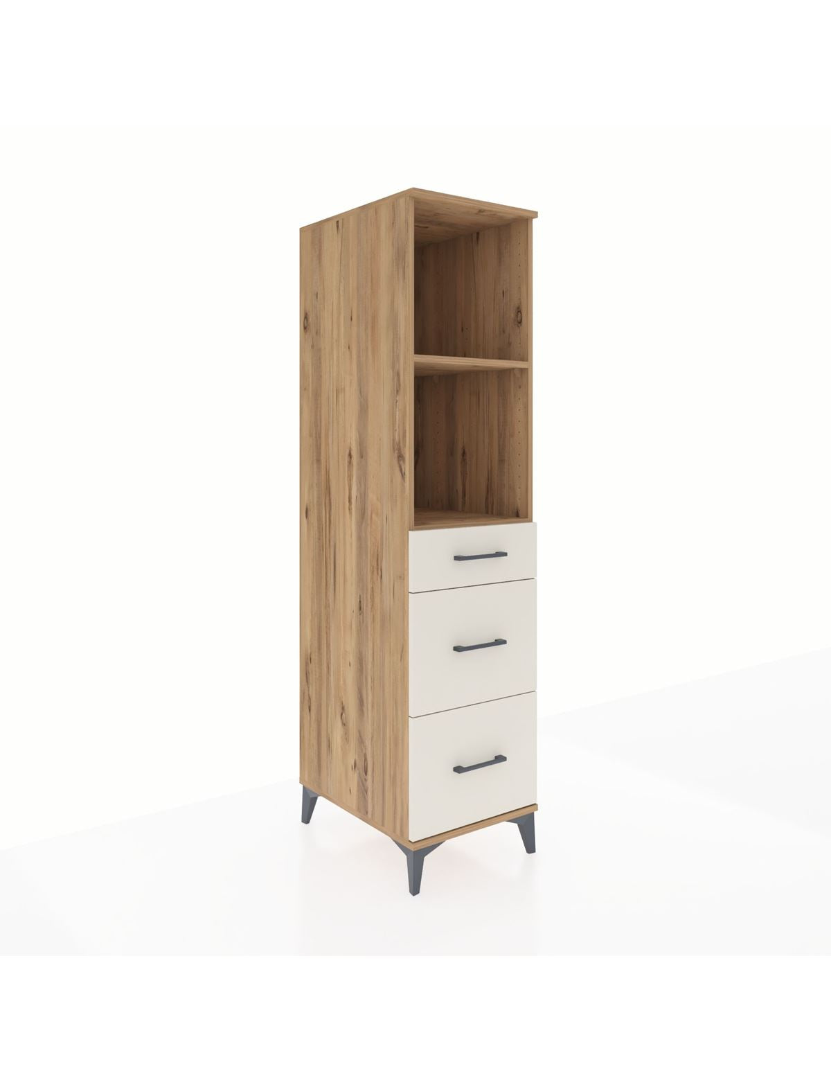Kronos Dolap 2 Raflı 3 Çekmeceli 44x59x182 - S88M048V7C