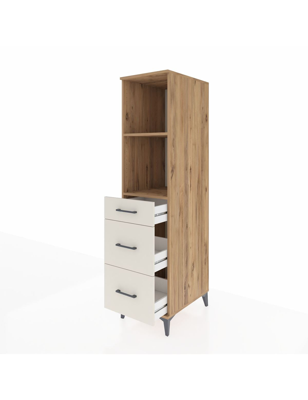 Kronos Dolap 2 Raflı 3 Çekmeceli 44x59x182 - S88M048V7C