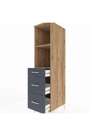 Kronos Dolap 2 Raflı 3 Çekmeceli 44x59x182 - S88M048V8C