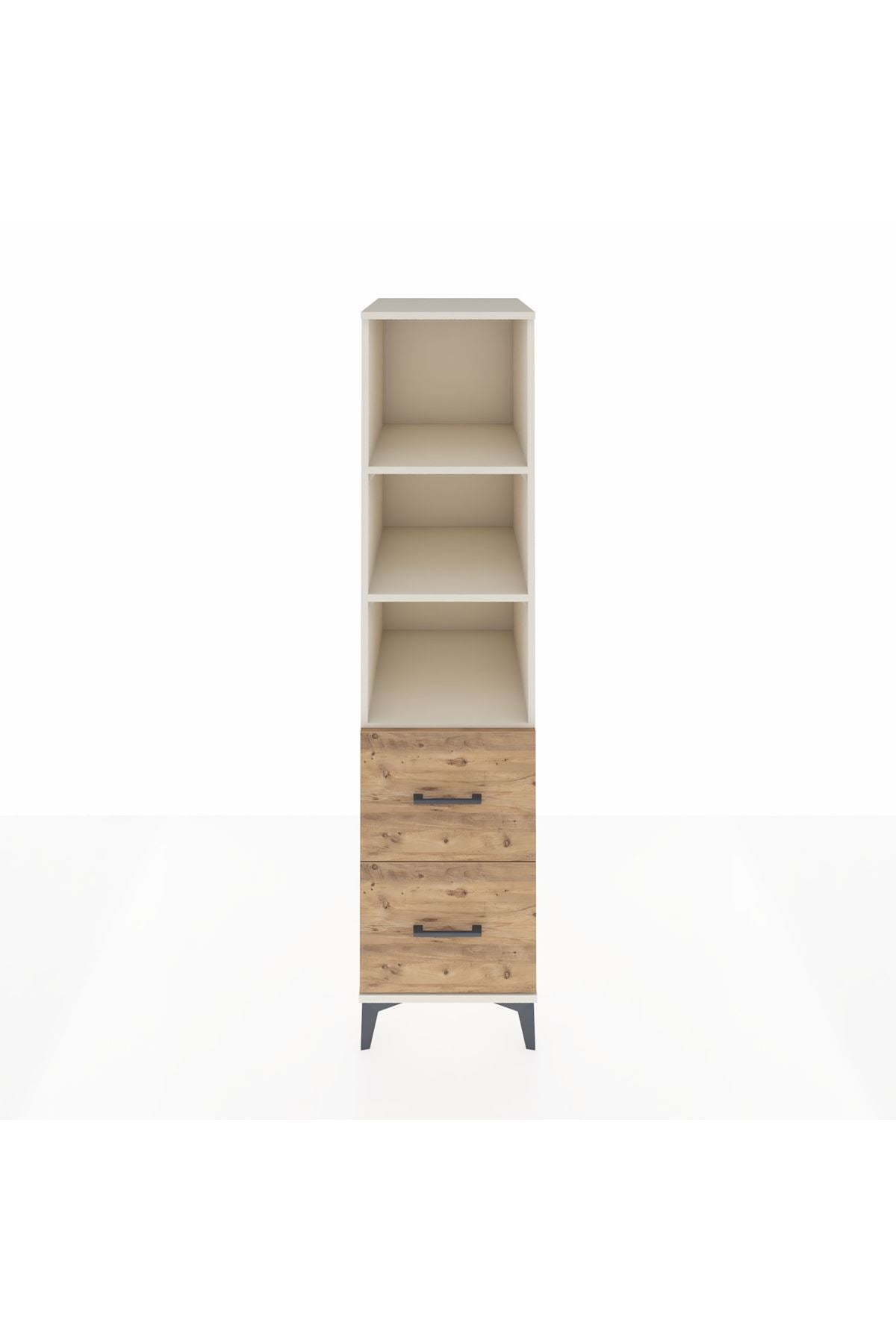 Kronos Dolap 3 Raflı 2 Çekmeceli 44x59x182 - S88M049V3C