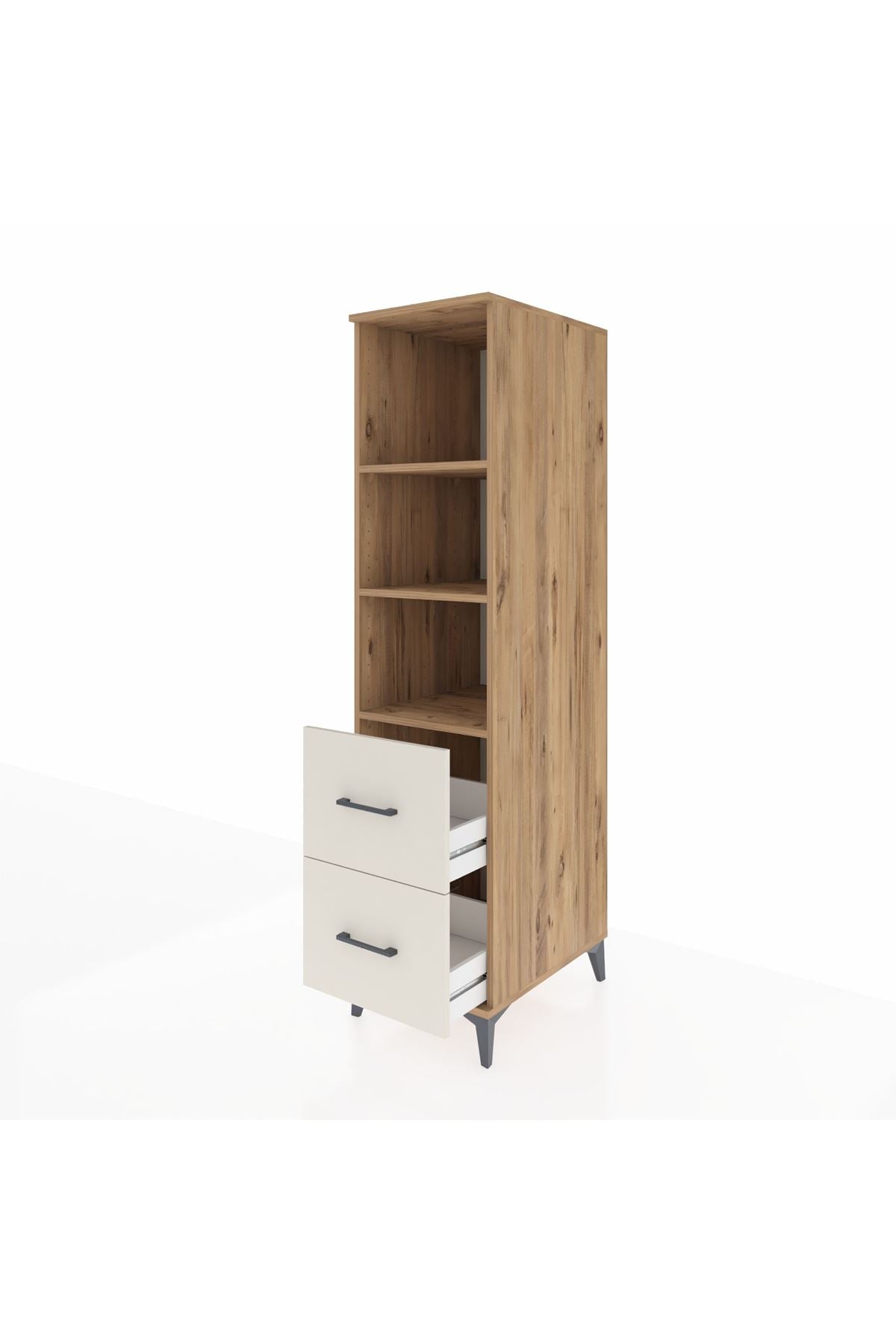 Kronos Dolap 3 Raflı 2 Çekmeceli 44x59x182 - S88M049V7C