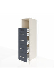 Kronos Dolap Tek Raflı 5 Çekmeceli 44x59x182 - S88M050V2C