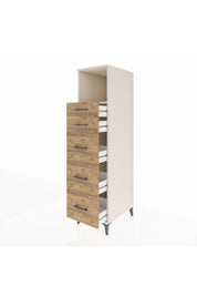 Kronos Dolap Tek Raflı 5 Çekmeceli 44x59x182 - S88M050V3C