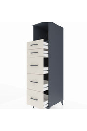 Kronos Dolap Tek Raflı 5 Çekmeceli 44x59x182 - S88M050V4C