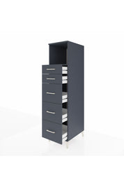 Kronos Dolap Tek Raflı 5 Çekmeceli 44x59x182 - S88M050V5C