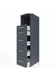 Kronos Dolap Tek Raflı 5 Çekmeceli 44x59x182 - S88M050V5C
