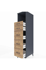 Kronos Dolap Tek Raflı 5 Çekmeceli 44x59x182 - S88M050V6C