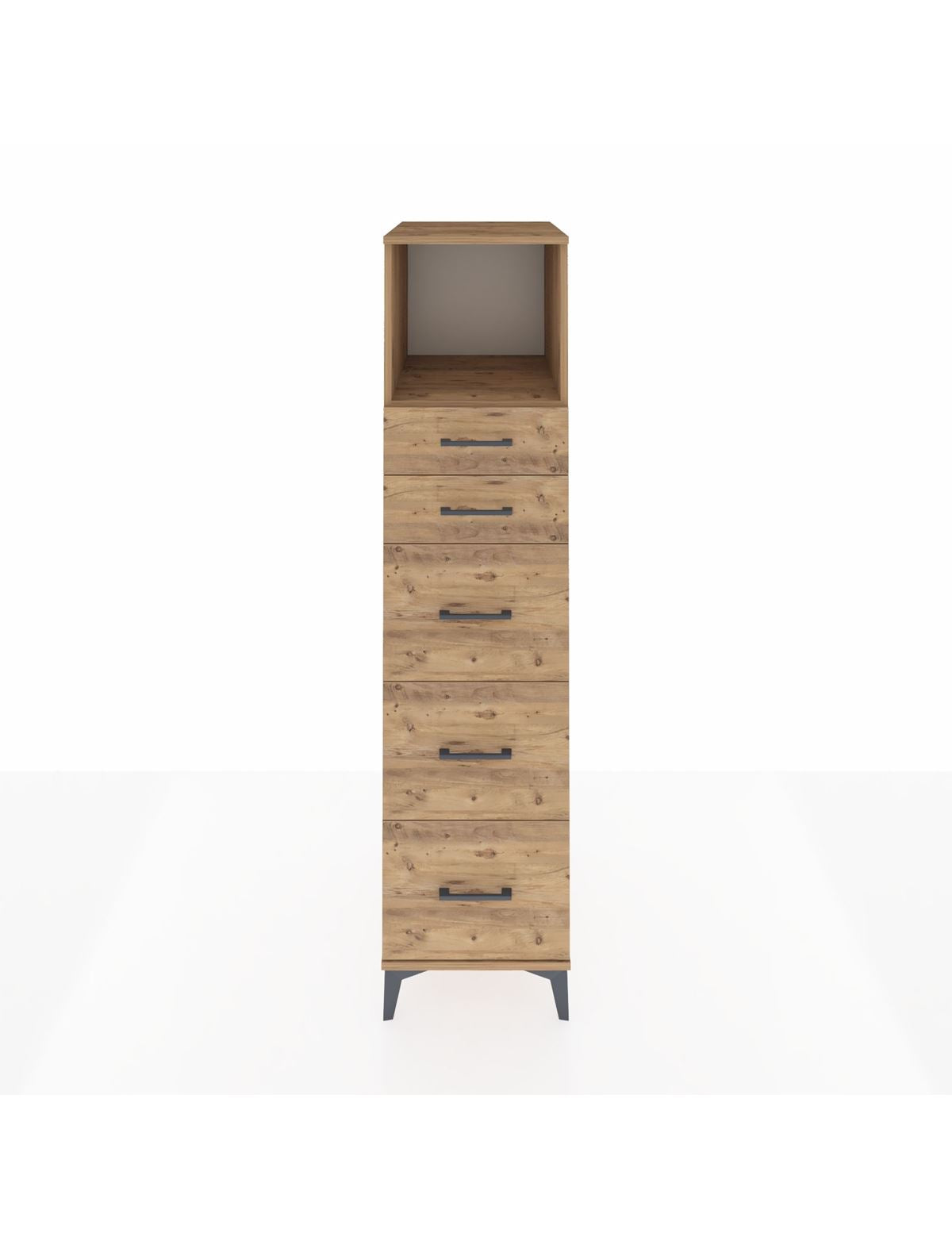 Kronos Dolap Tek Raflı 5 Çekmeceli 44x59x182 - S88M050V9C